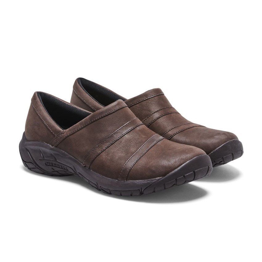 Chaussure Casual Merrell Encore Moc 4 Leather Marron Foncé Femme | V.Y.HCWL